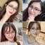 Gọng kính cận nữ thời trang phong cách Hàn Quốc mắt tròn ngố siêu xinh dễ thương chống tia UV dễ đeo và phối đồ đẹp 098