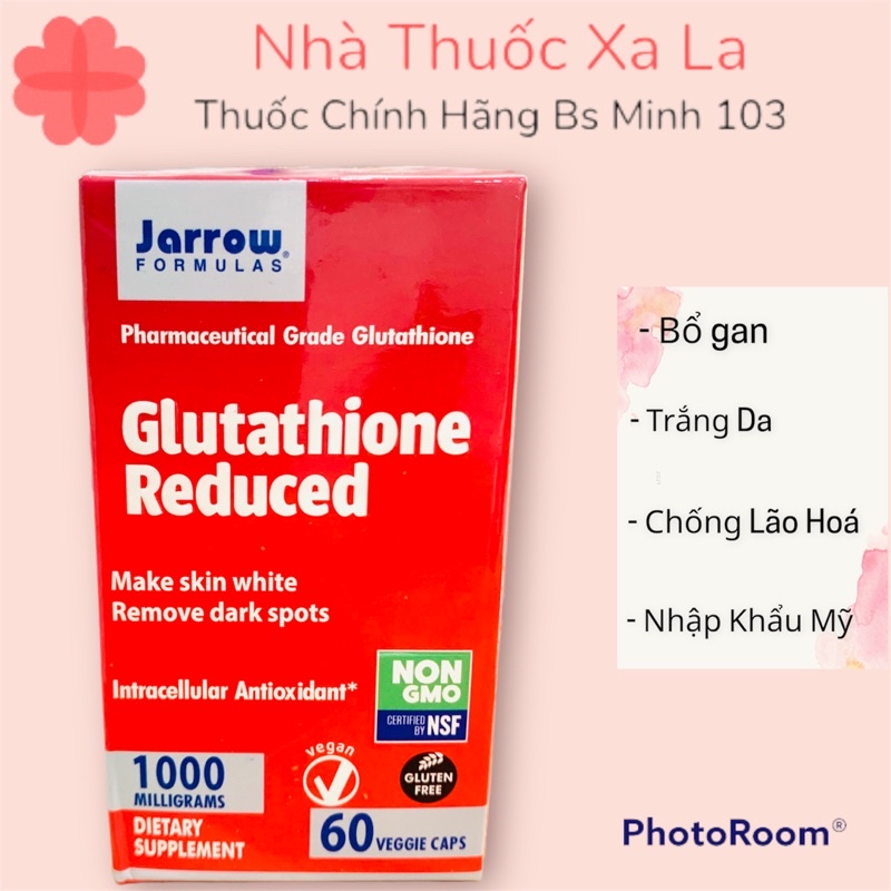 VIÊN UỐNG BỔ GAN, CHỐNG LÃO HÓA, TRẮNG DA - GLUTATHIONE REDUCED