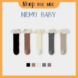 Tất/vớ đùi đính ren vintage cao cấp phong cách Hàn Quốc cho bé 0-8 tuổi mesocshop