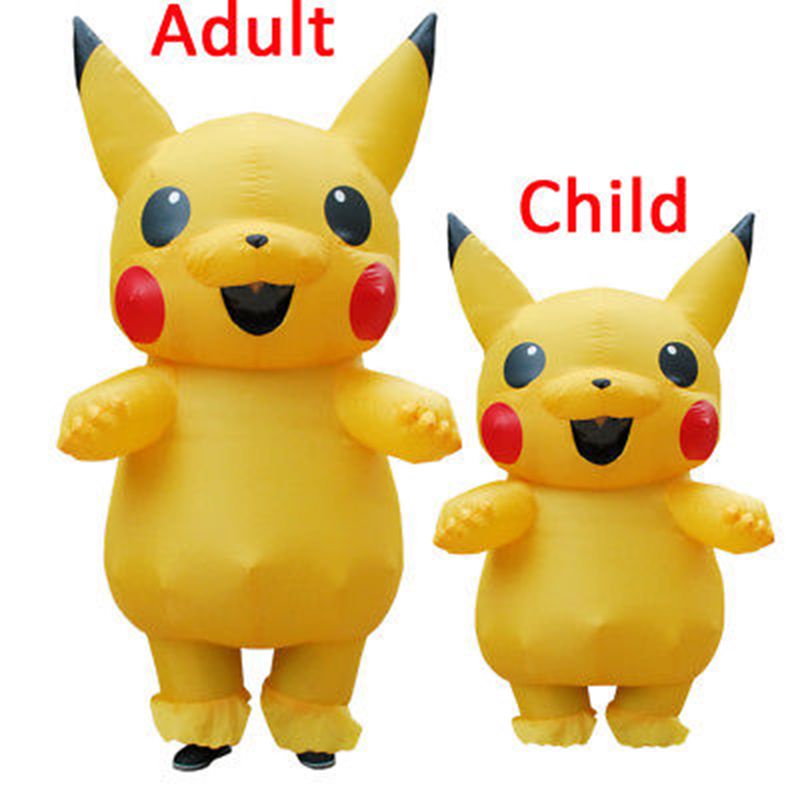 Trang phục hóa trang Pikachu cho trẻ em có dây buộc an toàn và gập gọn dễ dàng lưu trữ