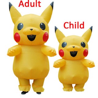 Trang phục Pikachu chống nước cho trẻ em với khả năng lưu trữ dễ dàng và lạm phát không khí liên tục
