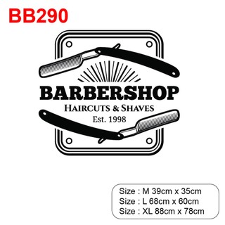 Decal dán trang trí tiệm Barber, Spa thu hút khách hàng P17