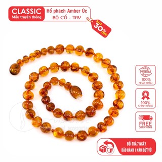 Vòng cổ Amber Úc cho bé 0-10 tuổi  VCM1MO