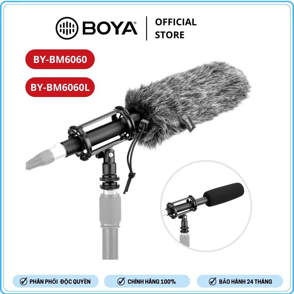 Boya BY-BM6060 - micrófono shotgun de condensador super cardioide