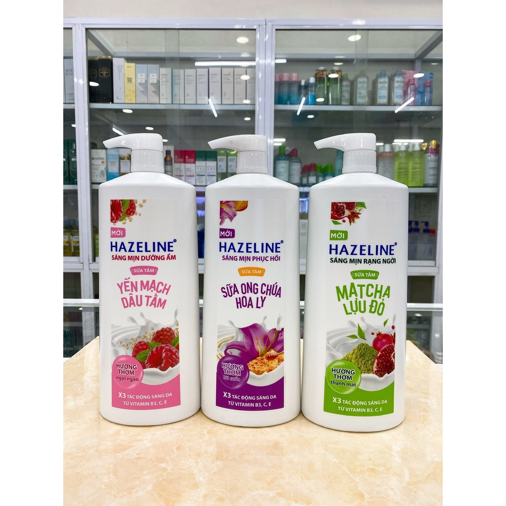 Sữa Tắm Dưỡng Da Thiên Nhiên Hazeline 1Kg Chính Hãng Công Ty Mẫu Mới ...