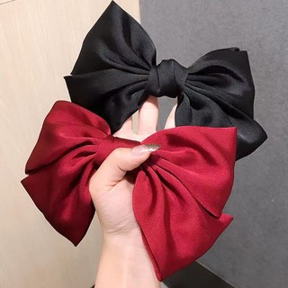 Kẹp tóc Hàn Quốc Cặp tóc nơ to vải lụa cao cấp tiểu thư xinh xắn đáng yêu BL12