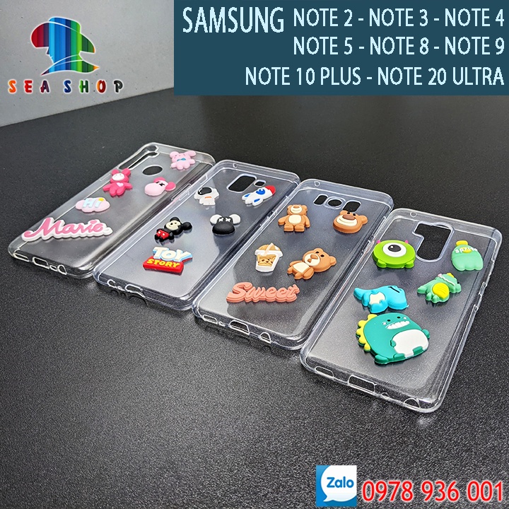 Ốp Lưng Nhựa dẻo Trong Suốt - Sticker Siêu Dễ Thương - Samsung Note 2 ...