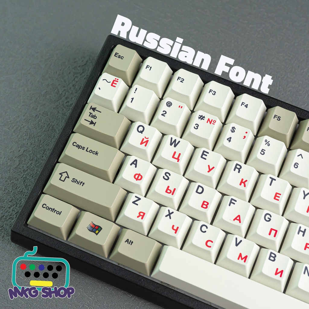 Keycap Classic Russian PBT dyesub nút bàn phím cơ đẹp | Shopee Việt Nam