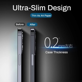 [Jlk] Ốp điện thoại PP mềm siêu mỏng 0,2mm cho iPhone 16 15 14 Pro Max Plus Bảo vệ ống kính máy ảnh Ốp điện thoại cứng mờ i16 16pro 16plus