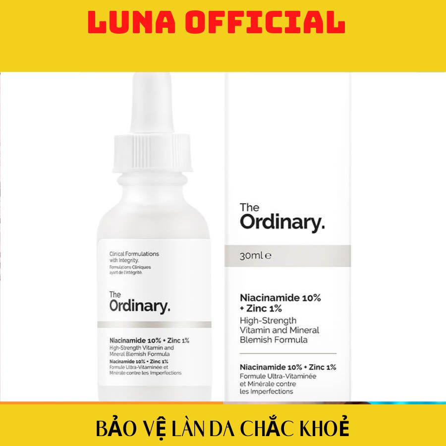 Tinh chất The Ordinary Niacinamide 10% + Zinc 1% giảm mụn