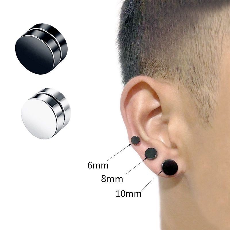 Khuyên Tai Nam Châm tròn IDOL basic GD, Bông Tai Nam Không Cần Bấm Lỗ Cực Chất Horizon