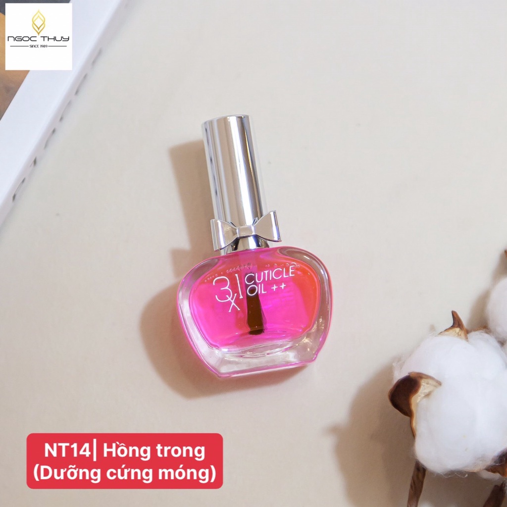 Sơn Dưỡng Móng Tay - Ahever - Có Màu Cao Cấp Ngọc Thủy Nail 15ml
