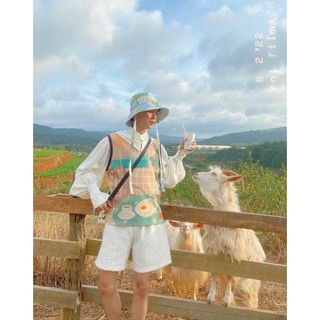 Mũ Nón Bucket Vành Rộng Linen - Chewing Gum Hat