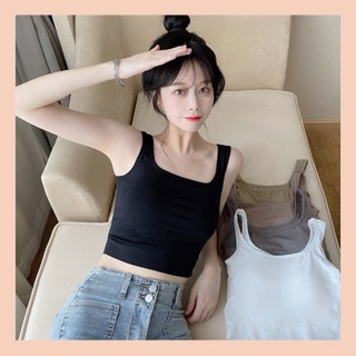Áo Bra UNDERCOOL Cotton Dáng Lửng Hai Dây Hở Lưng Không Gọng AB16