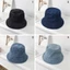 Mũ chống nắng OUSXA Panama, Mũ xô Cotton màu trơn nhiều màu, Sunbonnet vải mùa hè Unisex