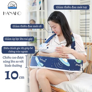 Gối Ti Bé Hanako Công Thái Học – Giảm Đau Vai, Tay, Lưng Cho Mẹ Bầu | Màu Dễ Thương
