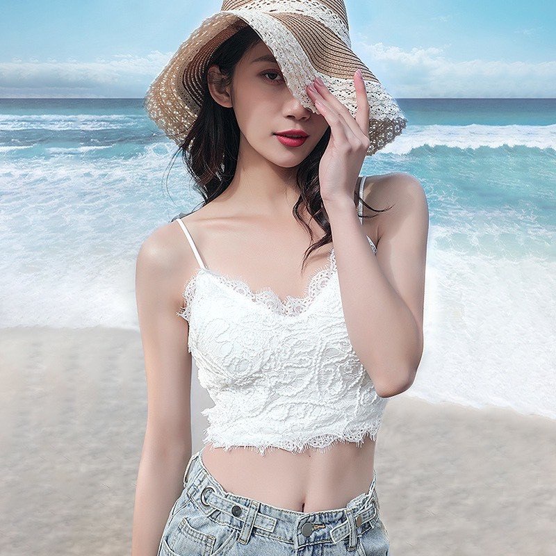 Áo Bra Ren Nữ Crotop Siêu Hot Chun Lưng 1720