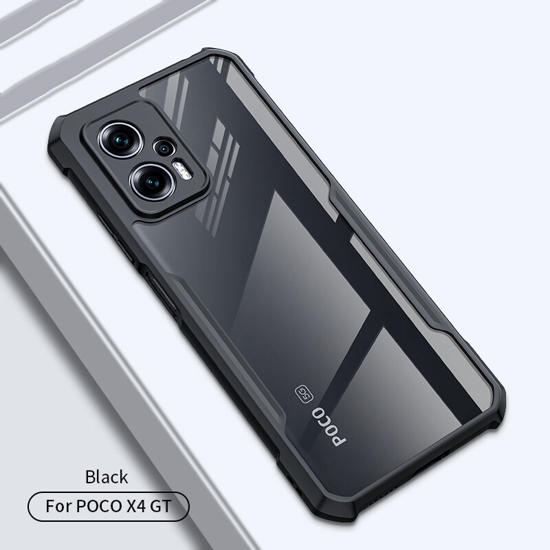 Ốp Điện Thoại Acrylic Trong Suốt Chống Sốc Cho Xiaomi POCO X4 GT 5G M5 F4 M4 Pro F3 X3 NFC C40 4G