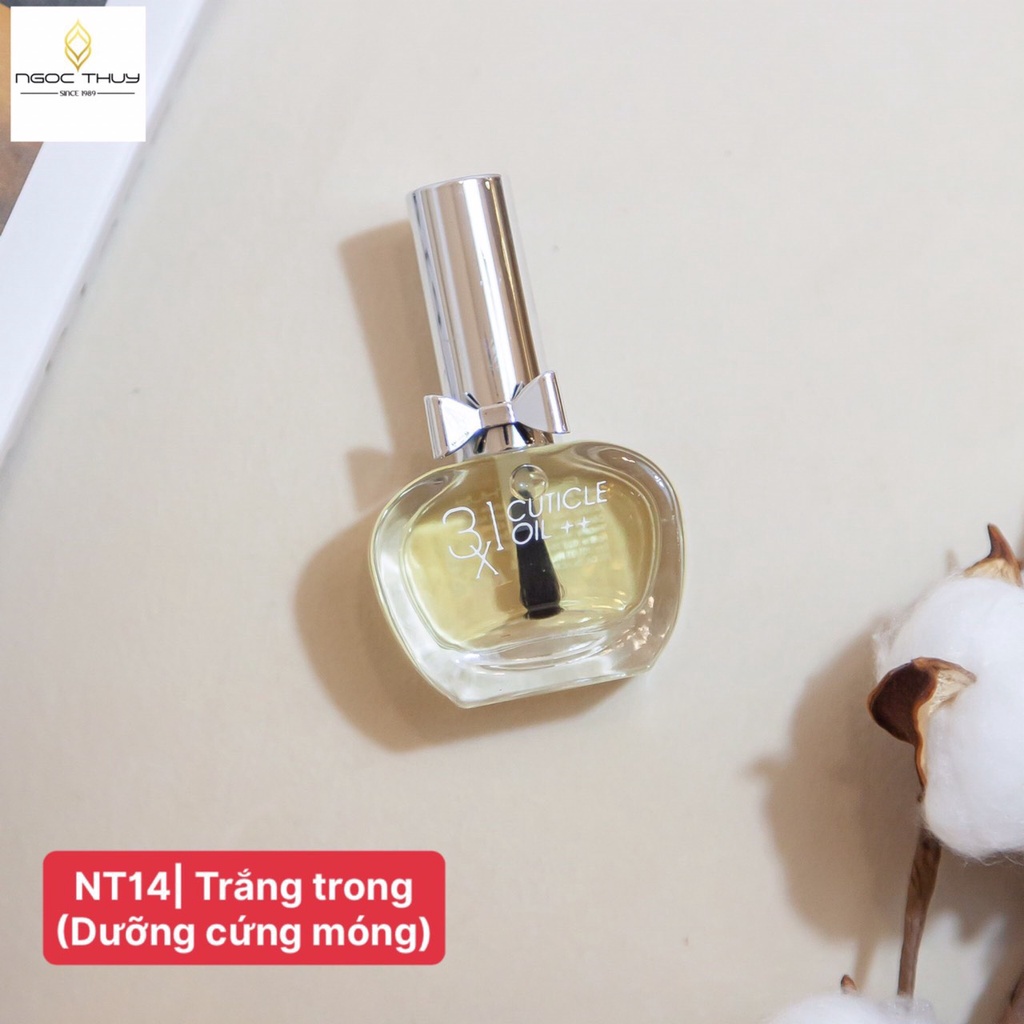Sơn Dưỡng Móng Tay - Ahever - Có Màu Cao Cấp Ngọc Thủy Nail 15ml