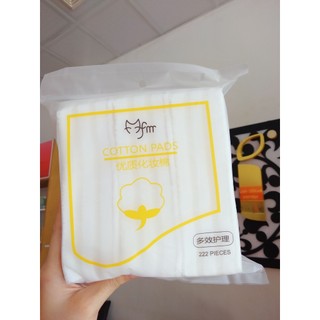 Bông tẩy trang 3 lớp Cotton Pads Túi 222 miếng