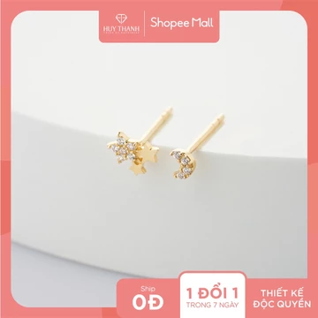 Bông Tai Nữ Vàng Tây BTAM66 Huy Thanh Jewelry