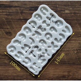 Vỉ chữ hoa nghệ thuật silicon mẫu 3