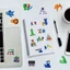 HT2 60 CÁI RAINBOW FRIENDS Graffiti nhãn dán hộp lưu trữ cốc nước miếng dán chống thấm nước TH2