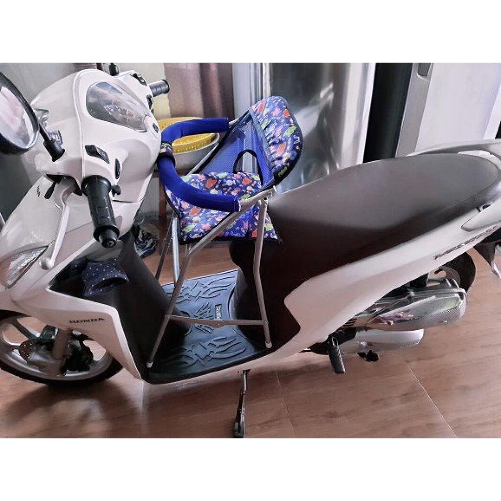 Ghế ngồi xe Vision - Mio - Click - Vario - Luvias - Janus cho bé ,Ghế ga xếp sắt sơn tĩnh điện gấp gọn  , AN TOÀN CHO BÉ