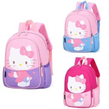Hoạt Hình Dễ Thương Mèo Kitty Trẻ Em Bé Mẫu Giáo Ba Lô Trẻ Em Đi Học Ba Lô Em Ba Lô hello Kitty bagpack Dễ Thương Trẻ Em Túi Lưng
