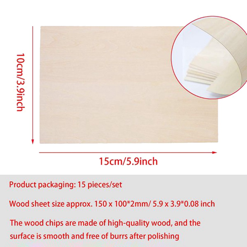 10 Gói Tấm Gỗ Chưa Hoàn Thành, Gỗ Balsa Gỗ Mỏng Cho Nhà Máy Bay Tàu Thuyền Nghệ Thuật Và Thủ Công, Đồ Trang Trí DIY