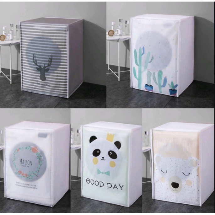 Bọc Phủ Máy Giặt Loại Dày Chống Thấm Chống Bụi Bẩn Nhiều Mẫu Họa Tiết Xinh Xắn