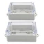 Hộp nối nhựa NOTE1 Hộp nối 40 * 68 * 100mm Hộp dự án điện màu trắng chống nước