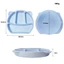 Khay ăn dặm silicon hình tai gấu có đế hít chống trượt loại 4 ngăn, Khay ăn dặm cho bé chia ngăn có đế hít Minababyvn