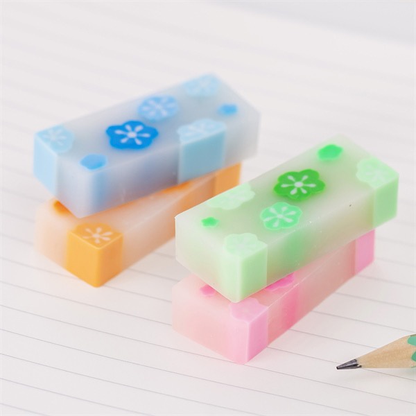 🌸 COMBO 3 TẨY CHÌ 3D – IN HÌNH HOA BÓNG DỄ THƯƠNG 🎀