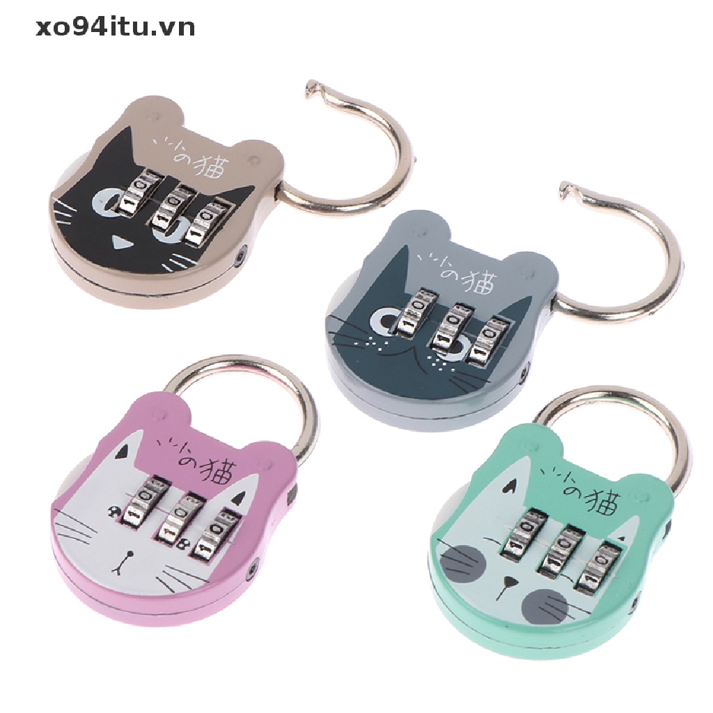 XOITU Mã Số Khóa Chống Trộm Độ Mạnh Cao Chính Xác Dễ Thương Hành Lý Vali Số Mật Khẩu Khóa Cho Ký Túc Xá Ngăn Kéo Bàn Tủ Kết Hợp Khóa Ba Lô Du Lịch VN