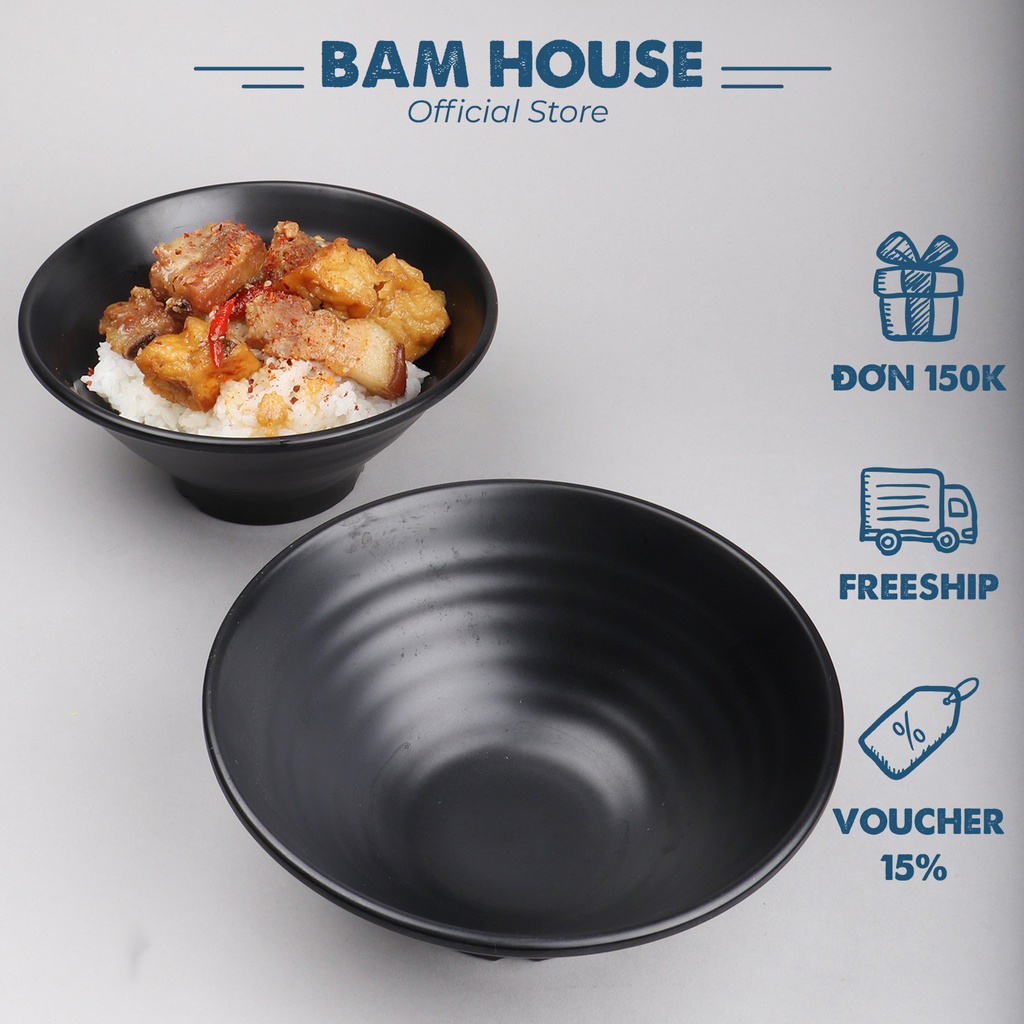 Ảnh Tô nhựa Bam House chất nhựa Melamine cao cấp TND01 1
