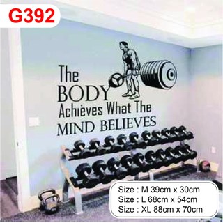 Decal dán trang trí phòng GYM, tăng động lực, thu hút khách hàng, tăng sức tập, tăng doanh thu cho phòng GYM P15