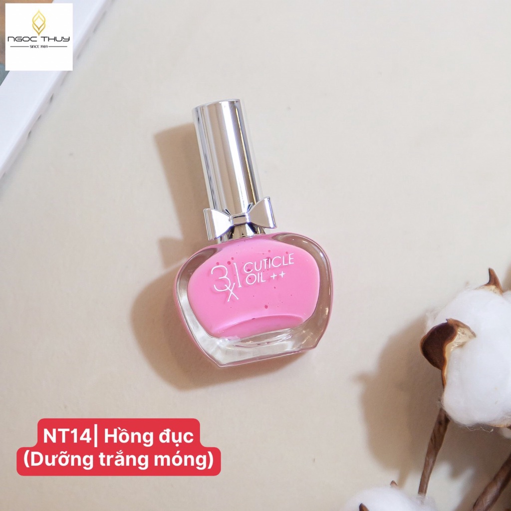 Sơn Dưỡng Móng Tay - Ahever - Có Màu Cao Cấp Ngọc Thủy Nail 15ml