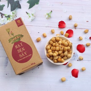 Hạt Sen Sấy Hải Long 90G, hộp giấy làm quà tặng, giỏ quà biếu tặng, Qùa Tết chất lượng