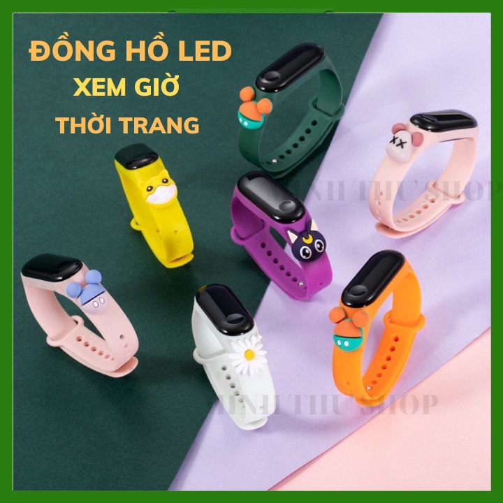 Đồng Hồ Điện Tử Chống Nước 24 Giờ Cho Bé | Đồng Hồ Đeo Tay Điện Tử Thể Thao Chống Nước Có Đèn LED Dây Silicone