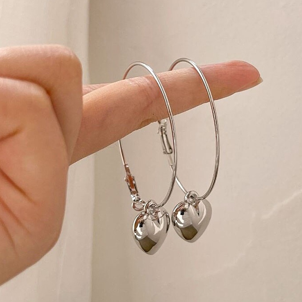 Khuyên Tai Hình Tròn Bản To Thời Trang Dành Cho Nữ