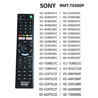 Điều khiển tivi sony RMT-TX300P dùng cho các dòng TV smart hàng tốt