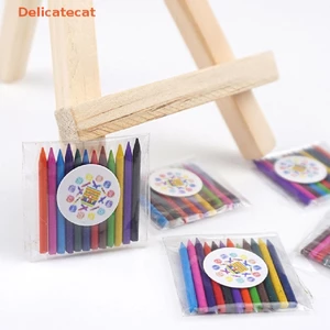 1 Bộ 1: 12 Nhà Búp Bê Crayon Hộp Màu Nước Bút Sơn Phòng Vẽ Cảnh Deco