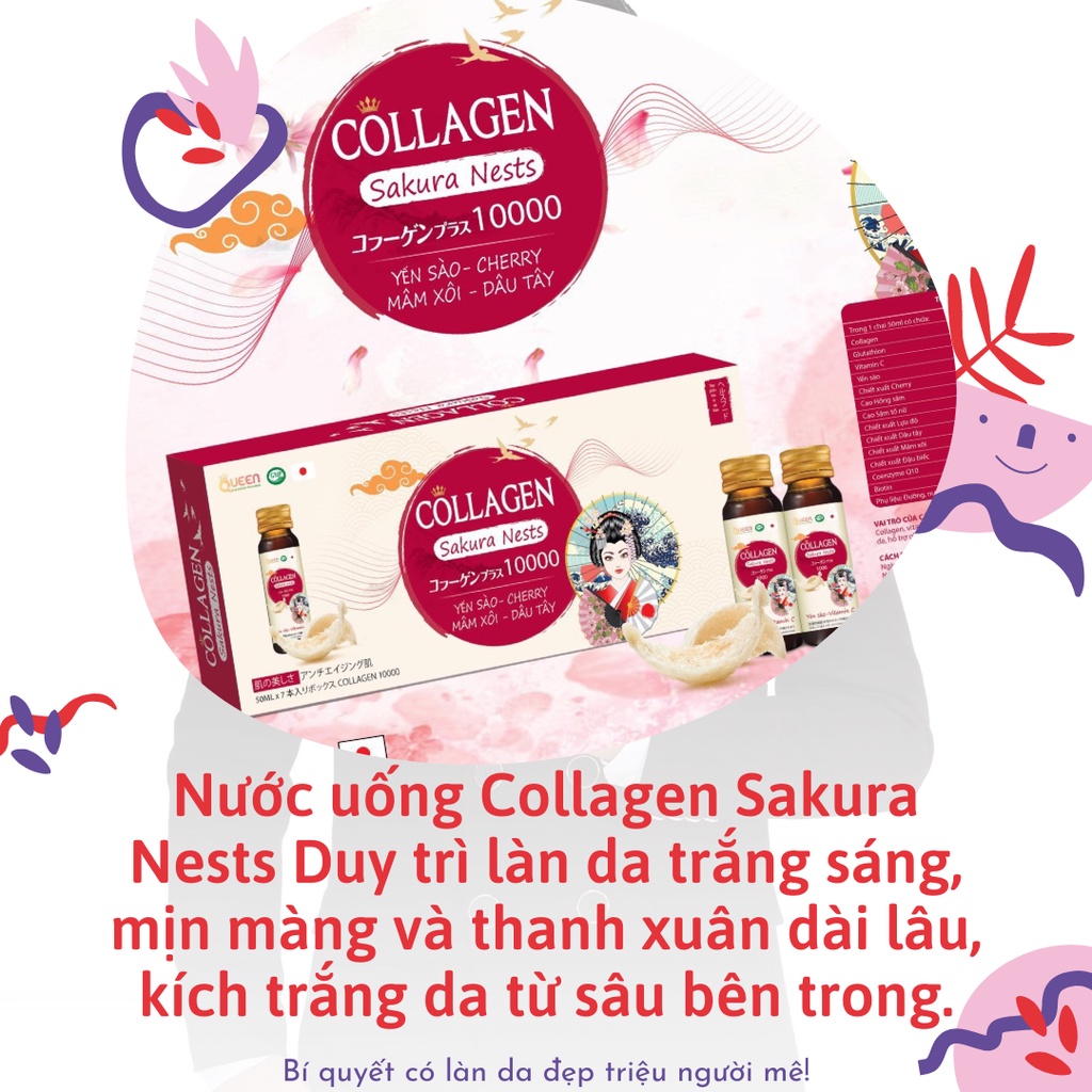 Collagen Sakura Nests có tác dụng gì đối với da?
