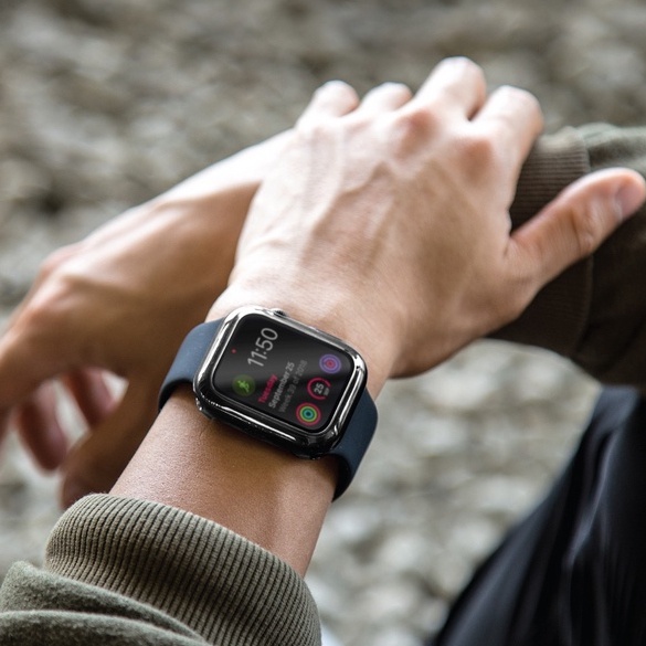 Ảnh Ốp Apple Watch UNIQ Bảo Vệ Màn Hình Apple Watch 1,2,3,4,5,6,7/ SE (40mm và 44mm) Màu Xám Khói 4