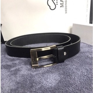 Tặng Thanh Đục Lỗ- Thắt Lưng Nam Da Bò Dập Vân Cá Sấu Thời Trang Hàn Quốc Khóa Đục Lỗ 2021