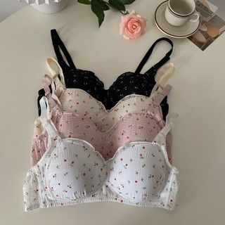 Áo Ngực nữ viền ren xinh xắn trẻ trung không gọng đệm mút mỏng thoáng mát King Shop A-739