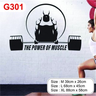 Decal dán trang trí phòng GYM, tạo động lực, tăng sức tập, thu hút khách hàng P11