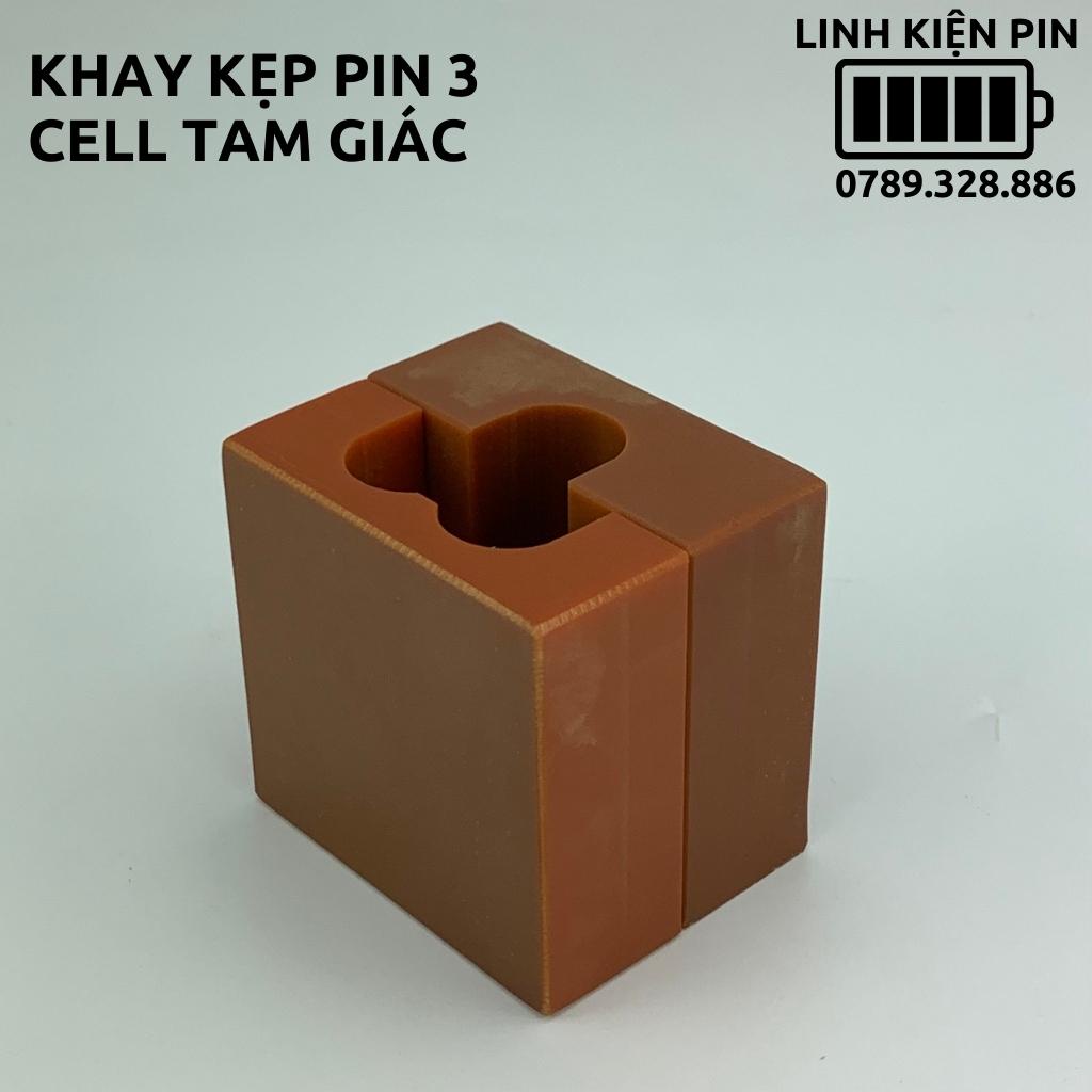 Khay kẹp pin 3 cell 18650 tam giác có nam châm | Shopee Việt Nam