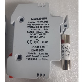 Cầu chì 1000v DC năng lượng mặt trời Leader / Sunlight